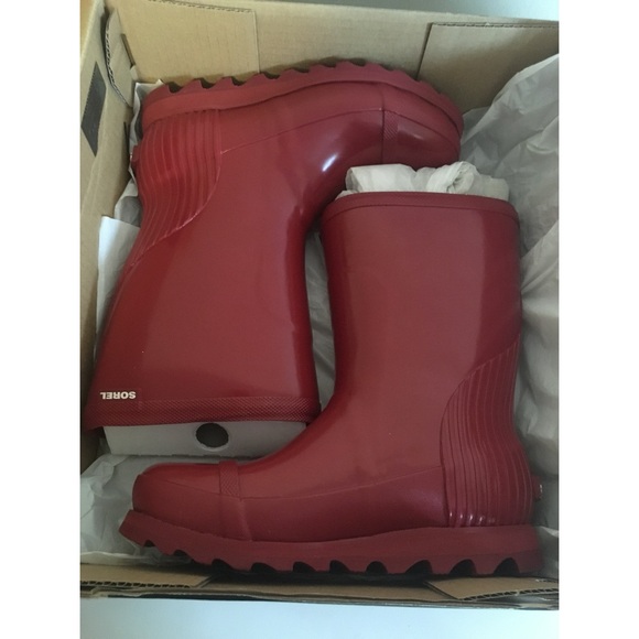 NWT Red Sorel Joan Rain Short Gloss Boots Size 6 - Picture 3 of 4